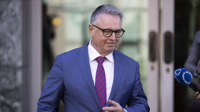 Joel Fitzgibbon during a press conference at Parliament House in Canberra. Picture: NCA NewsWire / Gary Ramage