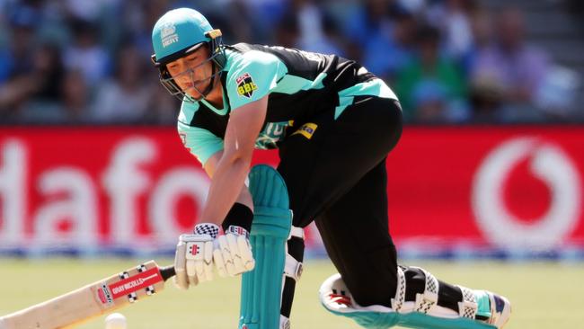 Matt Renshaw of the Heat bats during a Big Bash League match against the Adelaide Strikers. Picture: Getty Images.