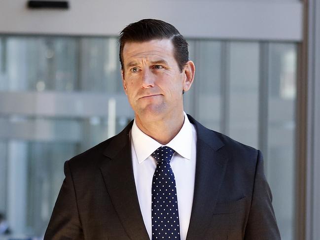 SAS veteran Ben Roberts-Smith leaves Federal court. Picture: Nikki Short