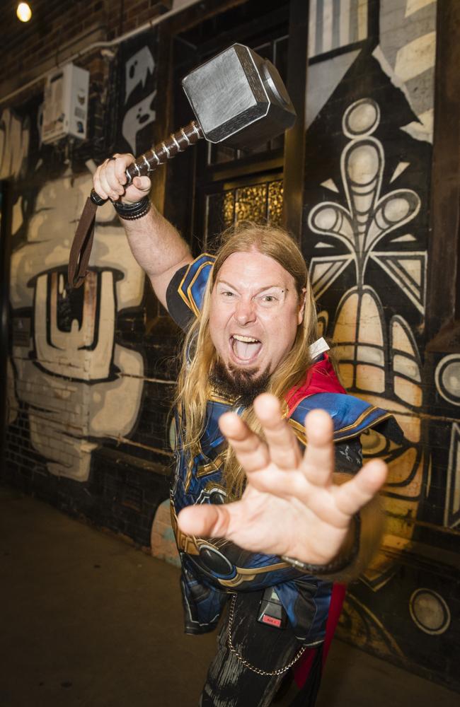 Blake Durant gets ready to bring in the New Year as a band member of Jabba at Bodega, Sunday, December 31, 2023. Picture: Kevin Farmer