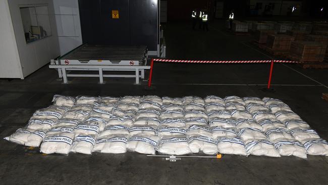 Authorities seized the drug precursor ephedrine that landed in the Port of Melbourne in January 2019.