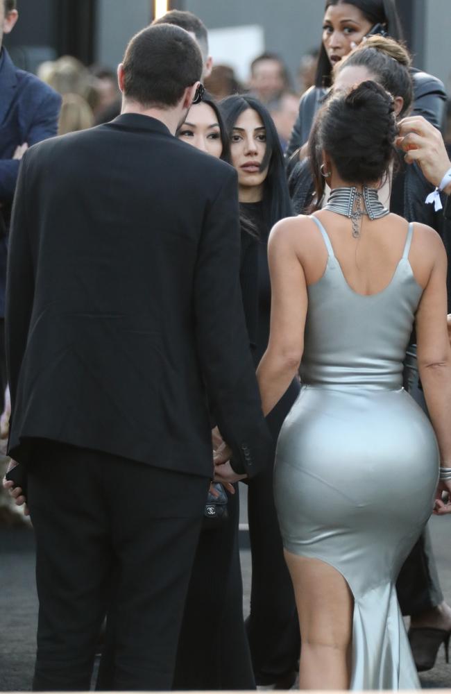 The affectionate pair held hands as they made their way down the red carpet. Picture: Backgrid Australia.