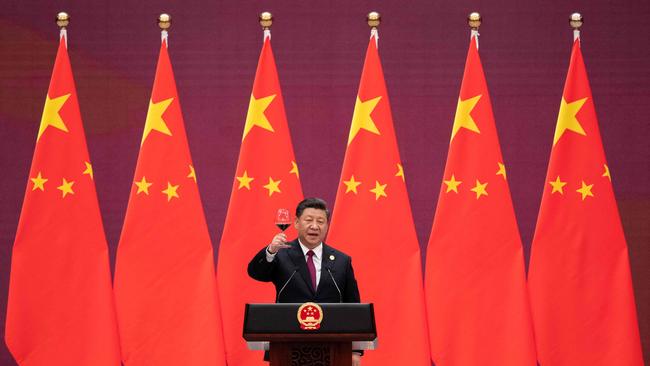 China’s President Xi Jinping. Rivalry between America and China is leading each country to duplicate capacity in certain key industries, such as semiconductors. Such duplication will soak up capital. Picture: AFP