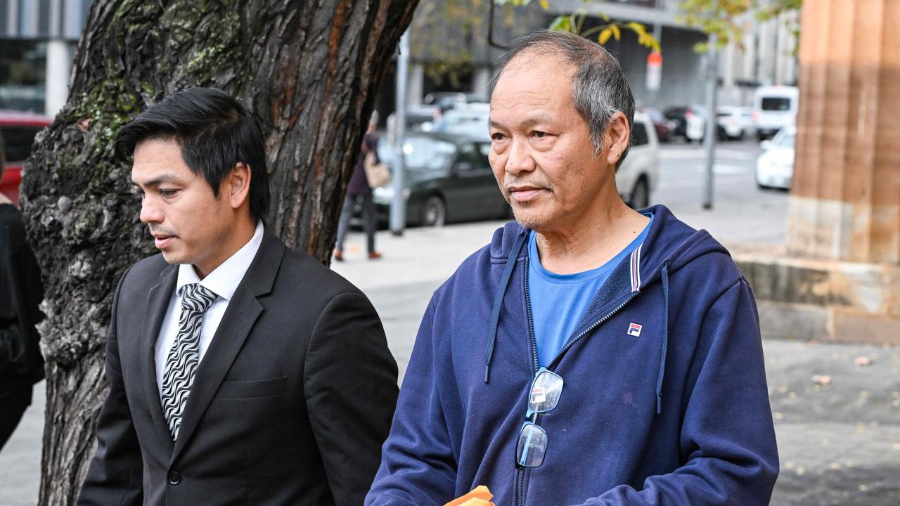 Mr Huynh’s lawyer Son Nguyen (left) said his client was ‘stressed enough as it is’. Picture: NCA NewsWire / Brenton Edwards