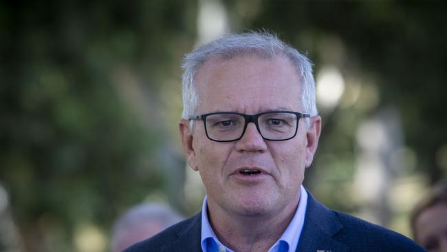 Prime Minister Scott Morrison has criticised the Chinese Government for not standing against Russian aggression toward the Ukraine. Picture: Emma Brasier