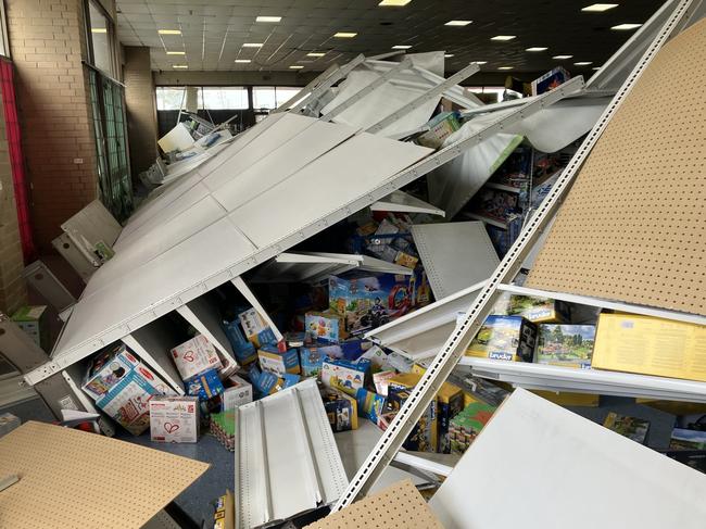 Heartless offenders have stolen stock from Toyworld after a Fawkner store was ram raided on Tuesday. Picture: 7news/X