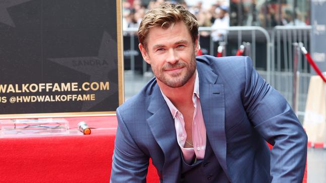 Chris Hemsworth unveils his star on the Hollywood Walk of Fame on May 23, 2024. (Photo by Eric Charbonneau/Getty Images for Warner Bros.)