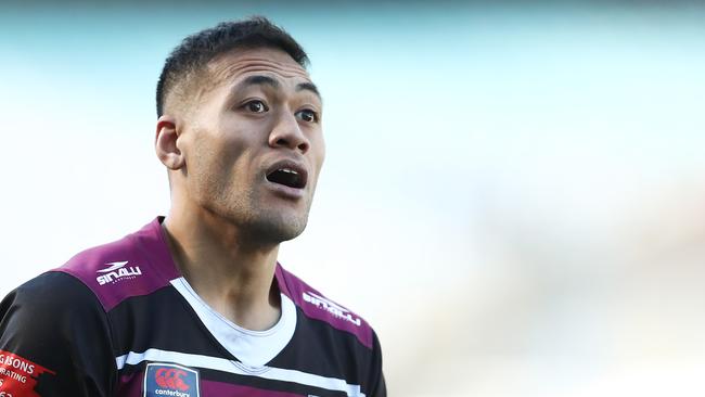 SYDNEY, AUSTRALIA - JULY 13: Tim Simona of the Sea Eagles competes during the round 17 Canterbury Cup NSW match between the South Sydney Rabbitohs and the Blacktown Workers Sea Eagles at ANZ Stadium on July 13, 2019 in Sydney, Australia. (Photo by Mark Metcalfe/Getty Images)