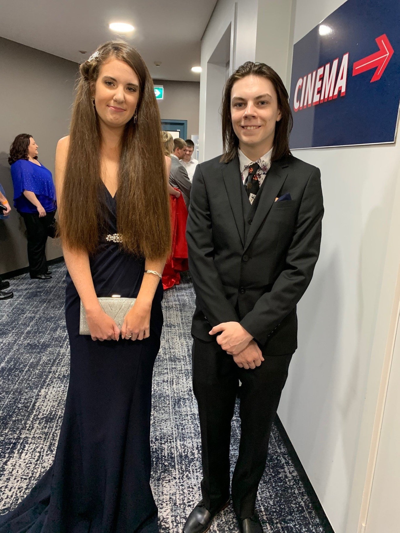 Maddy Bruce and Jack Carroll getting ready for a fun night at the Fraser Coast Anglican College formal.