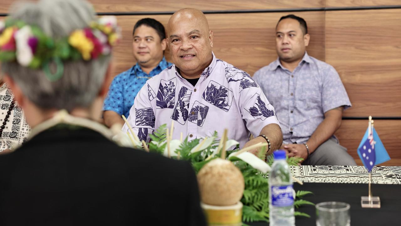 Foreign Minister Penny Wong with Micronesian President David Panuelo in 2022. Picture: DFAT