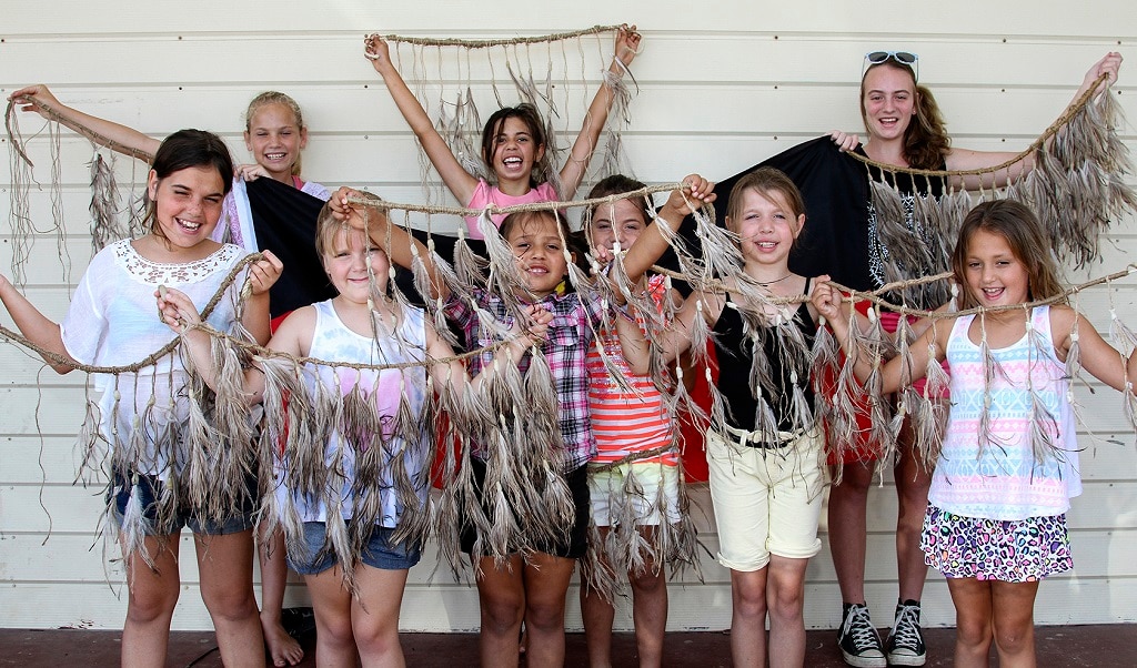 Emu feather shop skirt