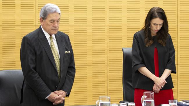 Winston Peters was deputy to then prime minister Jacinda Ardern at the time of the Whakaari/White Island explosion in 2019. Picture: AAP.