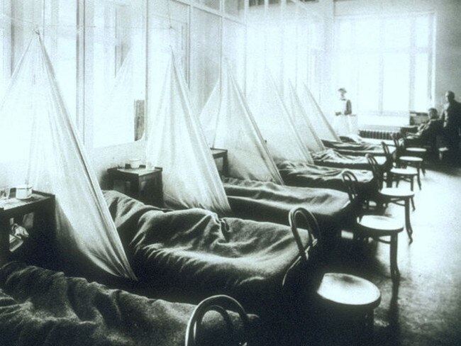 In the days before antibiotics the treatment for Spanish flu patients was just good nursing care.