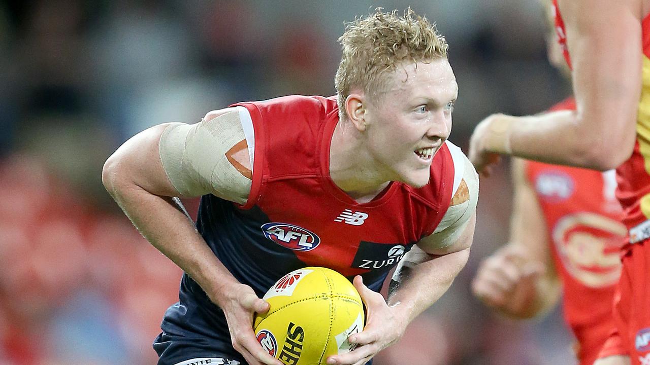 Clayton Oliver racked up 38 disposals against the Suns. Picture: Getty Images