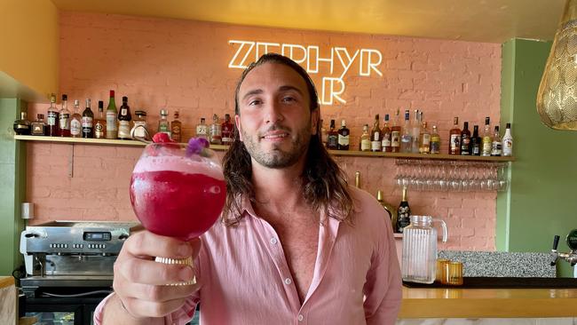 Jimmy Tantsis-Hall and Thibault Lang Tropic Vice and Zephyr Kitchen & Bar owners in Mermaid Beach.