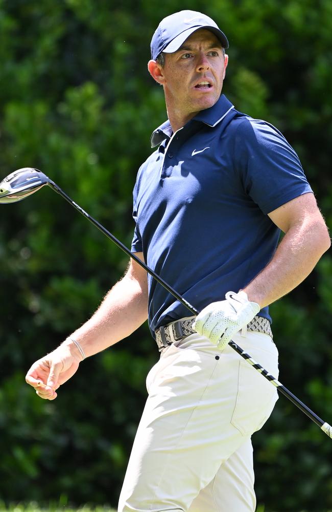 McIlroy had trouble with his driver at the PGA Championship. Picture: Ross Kinnaird/Getty Images