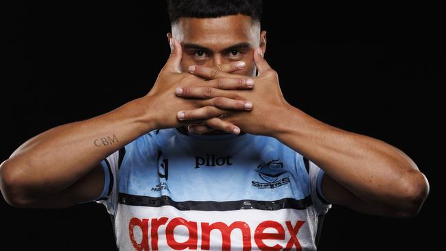 Cronulla winger Ronaldo Mulitalo. NRL Imagery