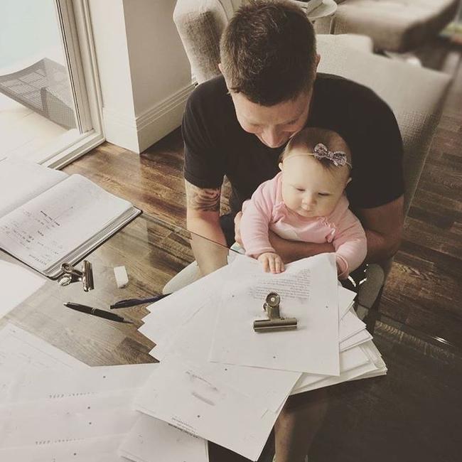 Michael Clarke and daughter Kelsey Lee, 