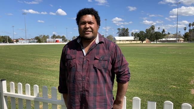 Tradies in Sight founder and Dubbo Rhinos player Bruno Efoti helps blokes in the bush open up about mental health. Picture: Ryan Young