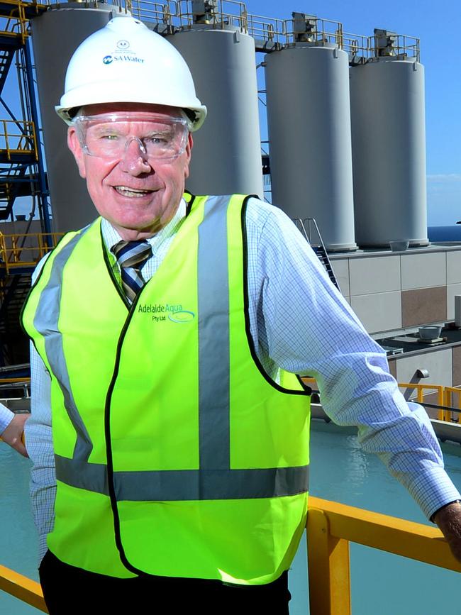 Lew Owens at the Adelaide Desalination Plant.