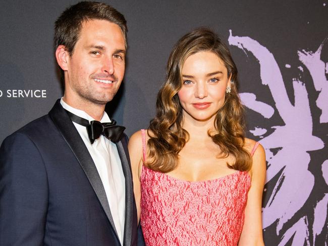 Miranda Kerr and her husband Evan Spiegel donated to local charities during their recent trip to Australia. Picture: AFP