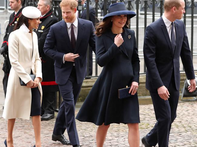 The royals at a Commonwealth Day Service at Westminster Abbey. Picture: AFP PHOTO / Daniel LEAL-OLIVAS