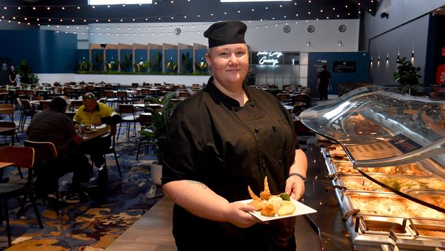 Head Chef Sally McGregor at the Twin City Hotel Buffet. Picture: Evan Morgan