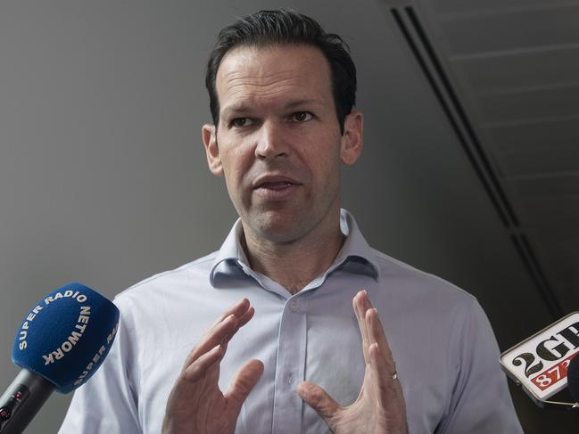 Senator Matt Canavan said Australia should wait for the evidence from Europe about blood clotting. Picture: Gary Ramage