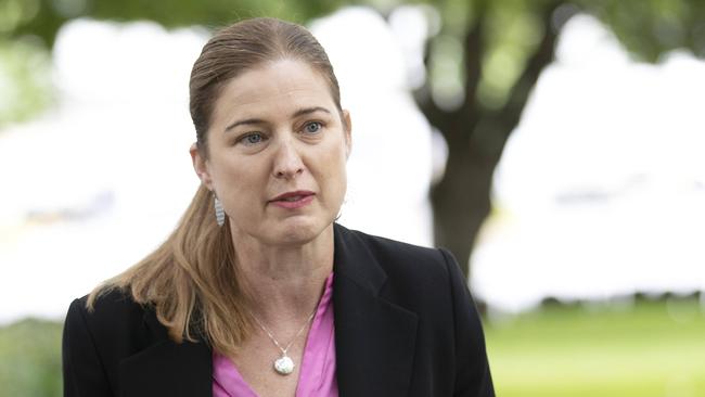 Julie Collins MP at parliament lawns, Hobart. Picture: Chris Kidd