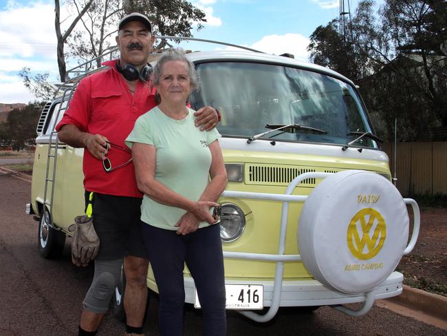 The Voice Van (day 1). Iron Knob to Kimba. David Kumeroa , and Kiara Kumeroa, both aware and across what the ÃVoiceÃ is meant to represent and David is intending to vote Yes. 3 October 2023. Picture Dean Martin