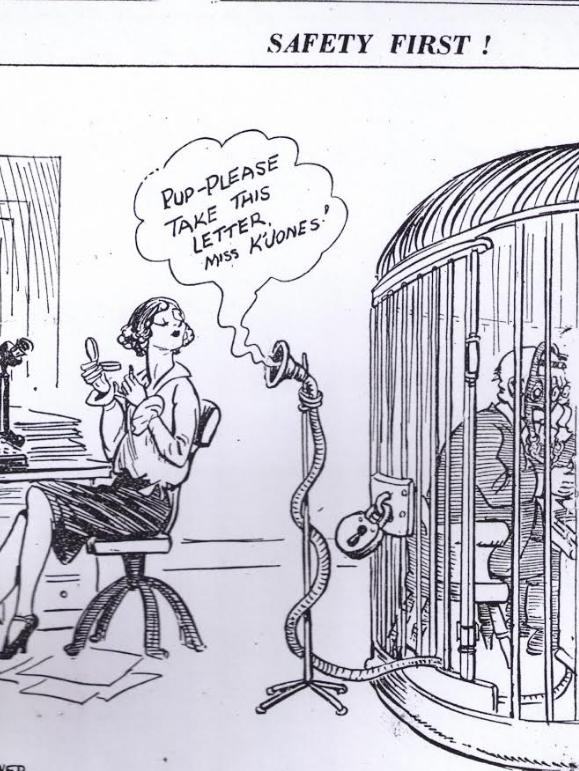 A newspaper cartoon mocked Judith’s complaint.