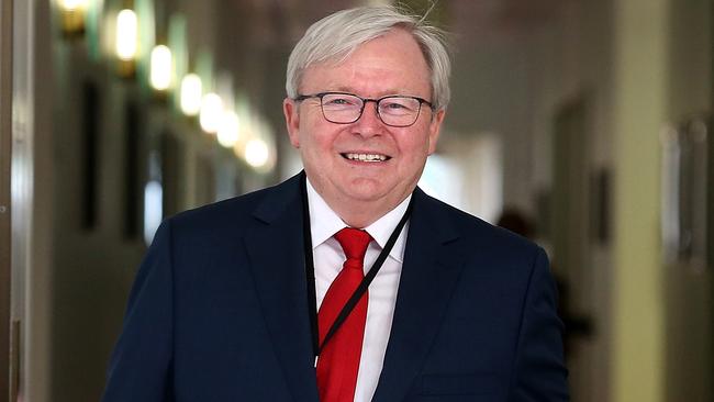 Former PM Kevin Rudd said targets were going to be tough to meet. Picture Kym Smith