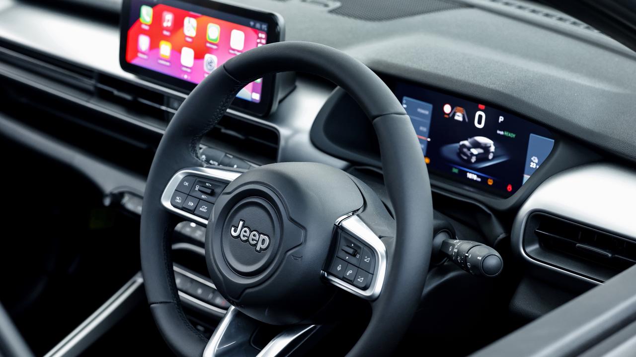 The cabin boasts a decent 10.25-inch touchscreen featuring Apple CarPlay and Android Auto. Picture: Supplied