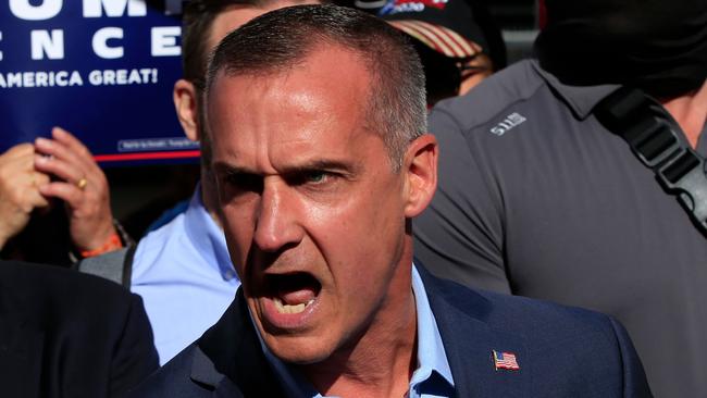 Corey ­Lewandowski, Donald Trump’s first campaign manager, was sacked over ­accusations of inappropriate ­behaviour. Picture: AFP