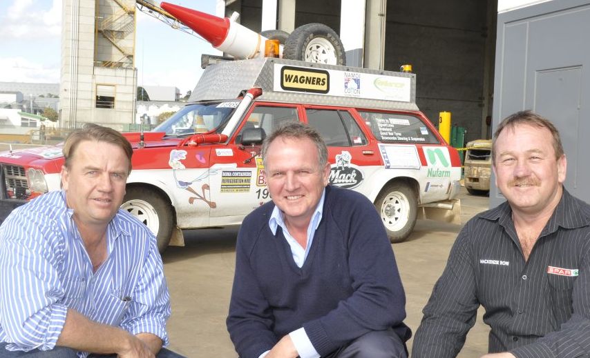 Preparing for the XXXX Gold Variety Bash are (from left) William Officer, Joe Wagner and Geoff Batzloff. Picture: Stuart Cumming