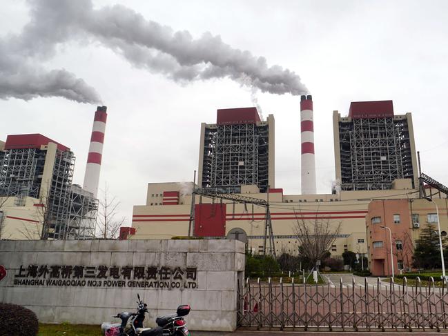 A power station in Shanghai, China. Picture: Dai Jianyong/The Australian