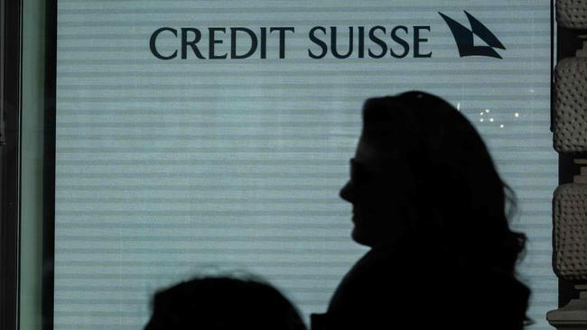 The Credit Suisse name will likely vanish. (Photo by Fabrice COFFRINI / AFP)