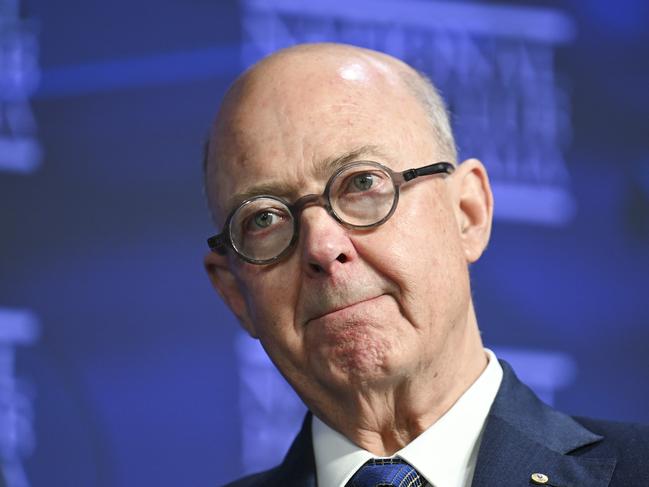 CANBERRA, AUSTRALIA - NewsWire Photos - November 27, 2024: Kim Williams AM, Chair of the Australian Broadcasting Corporation addresses the National Press Club of Australia in Canberra. Picture: NewsWire / Martin Ollman