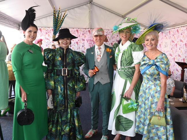 Yarra Valley Cup 2024. Kelly Carty, Athena Lin, Michael McAlpine, Mandy Manning and Karlie Owen. Picture: David Smith