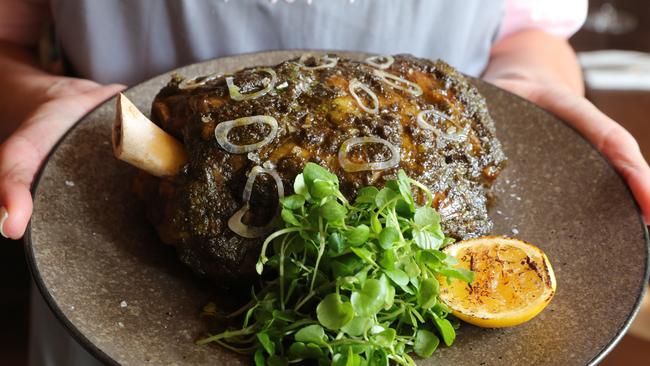 Slow cooked lamb shoulder. Picture Glenn Hampson