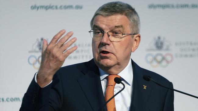 International Olympic Committee President Thomas Bach in Sydney. Picture: AP