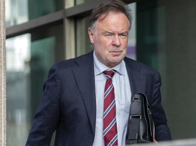 Justice Gregory Geason arrives Hobart Magistrates Court.  Picture: Chris Kidd