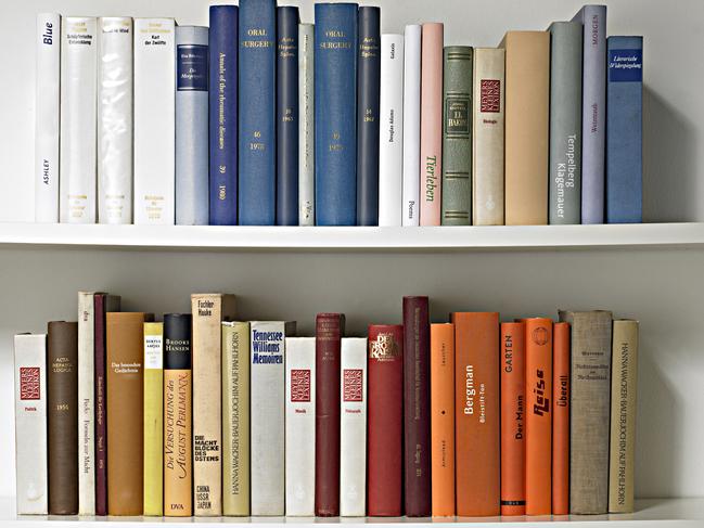 Bookcase filled with books.