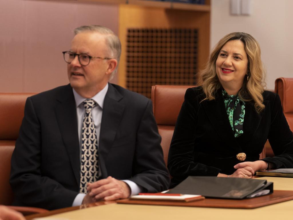 Prime Minister Anthony Albanese and Premier Annastacia Palaszczuk at the recent National Cabinet