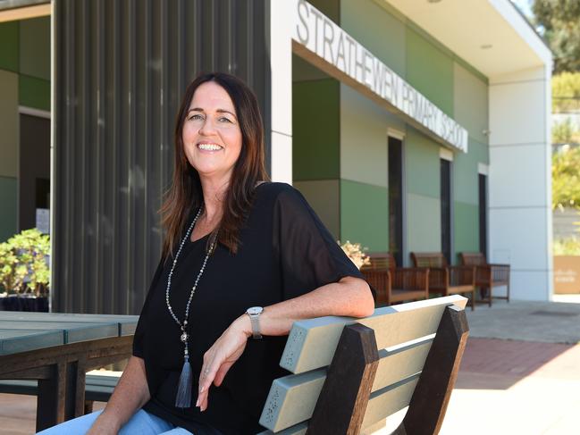 Strathewen Primary School principal Jane Haywood received an Australia Day award for creating a bush fire awareness program for her students. Picture: Josie Hayden