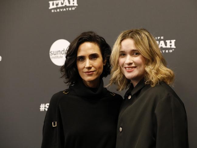 Alice Englert and Jennifer Connelly at Sundance for their dark comedy, Bad Behaviour