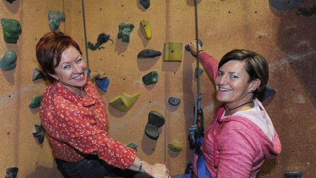 Christine Foster and her fiancee Virginia Edwards. The pair plans to marry and say Tony Abbott has already accepted a wedding invitation.