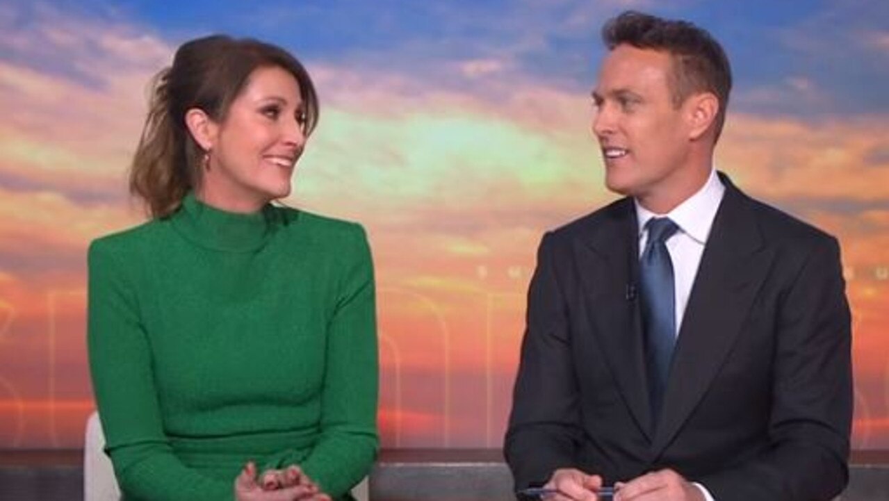 Nat Barr told co-host Matt Shirvington that she was ‘shocked’ by the decision. Picture: Sunrise