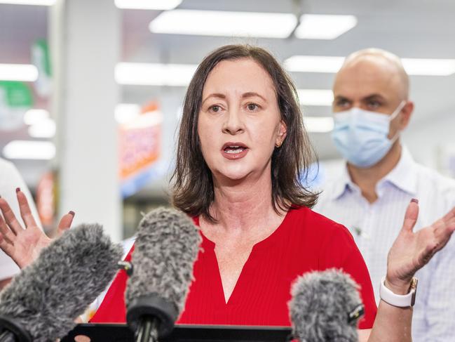 Health Minister Yvette D'Ath at COVID update at Good Price Pharmacy Warehouse Stafford, Sunday, January 23, 2022 - Picture: Richard Walker