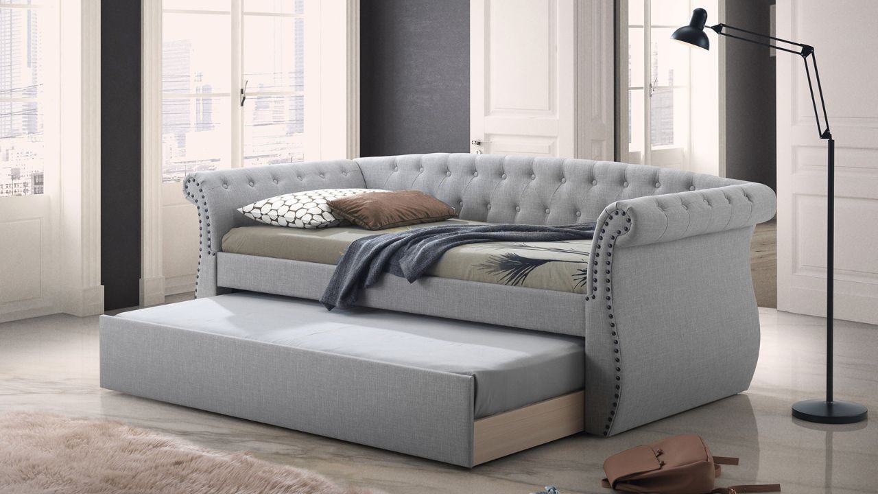 Fans of the Temple &amp; Webster sofa bed "can't rate this highly enough" . Picture: Temple &amp; Webster.